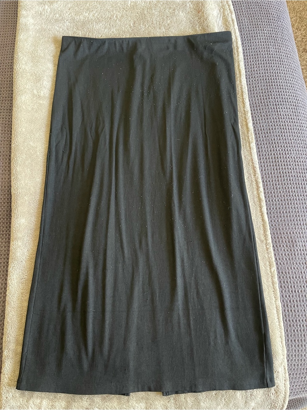 WildFable Black Women’s Maxi Ribbed Skirt
